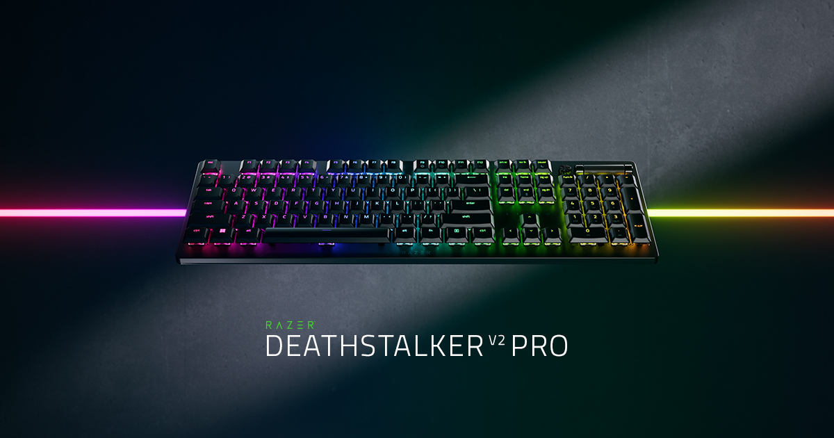 超スリムなワイヤレスキーボード - Razer DeathStalker V2 Pro | Razer