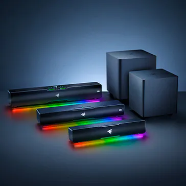 コンパクトな USB Type-C PC サウンドバー – Razer Leviathan V2 X