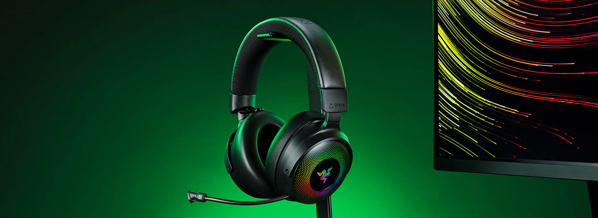 Razer Kraken V4 Pro Wireless RGB Gaming Headset with OLED