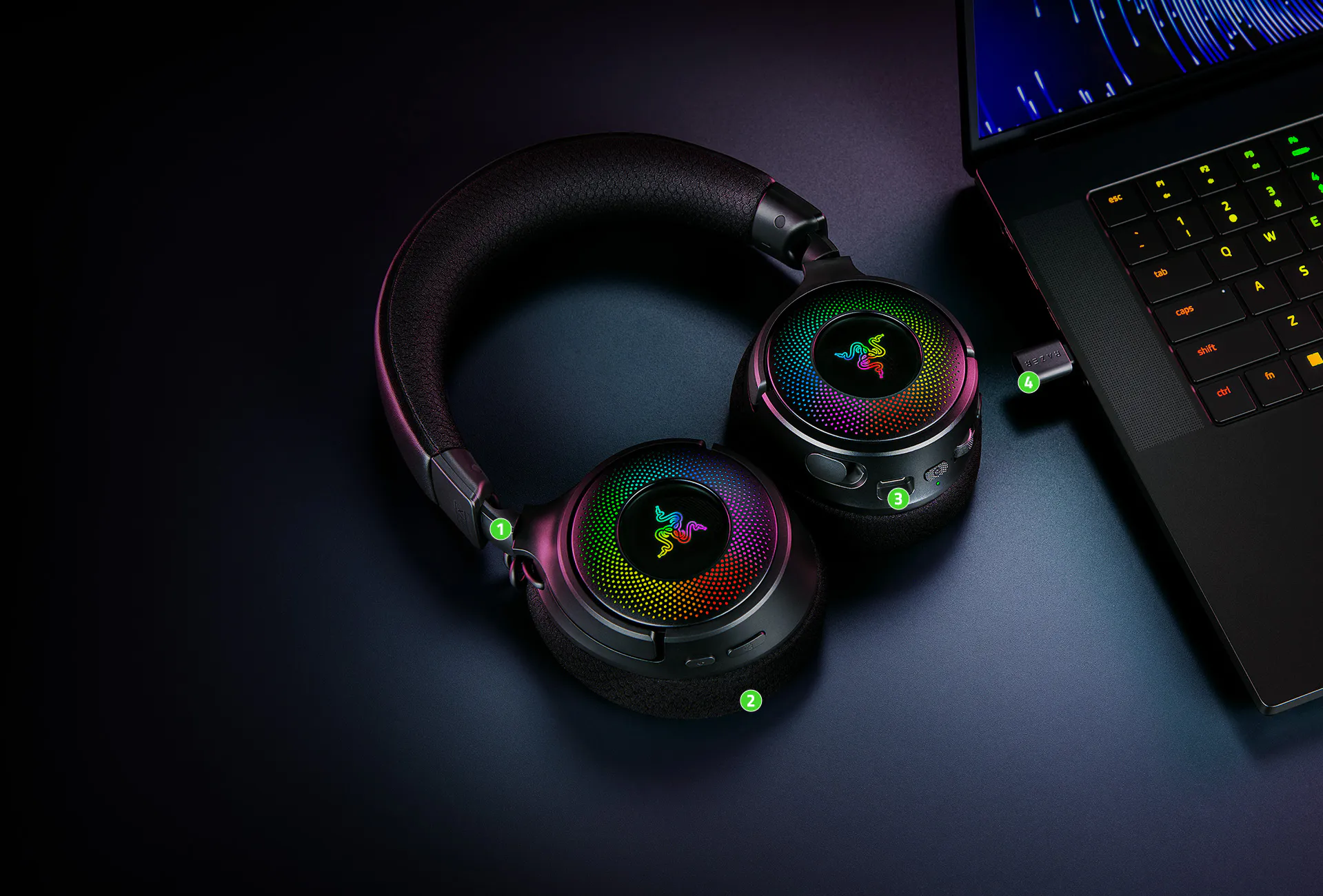 Razer Kraken V4 ワイヤレスゲーミングヘッドセット | Razer 日本