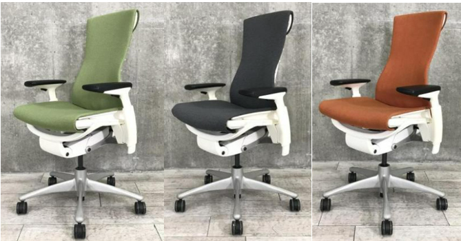 ハーマンミラー製の「エンボディチェア」400脚を中古販売のオフィス