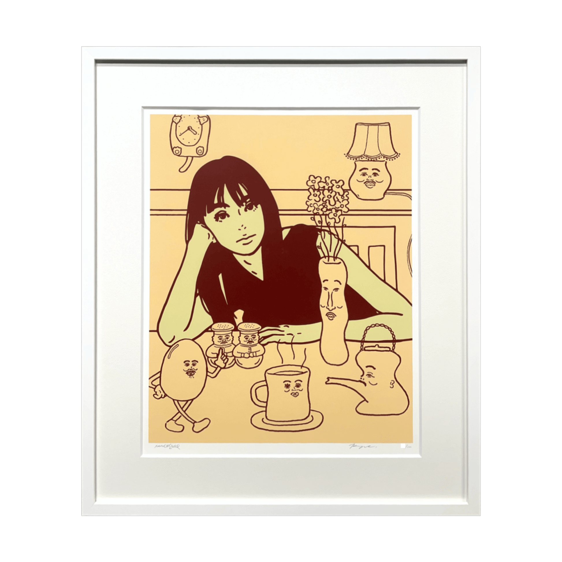 KYNE×NONCHELEEE (キネ×ノンチェリー)「Untitled, 2023 (Beige)」ART