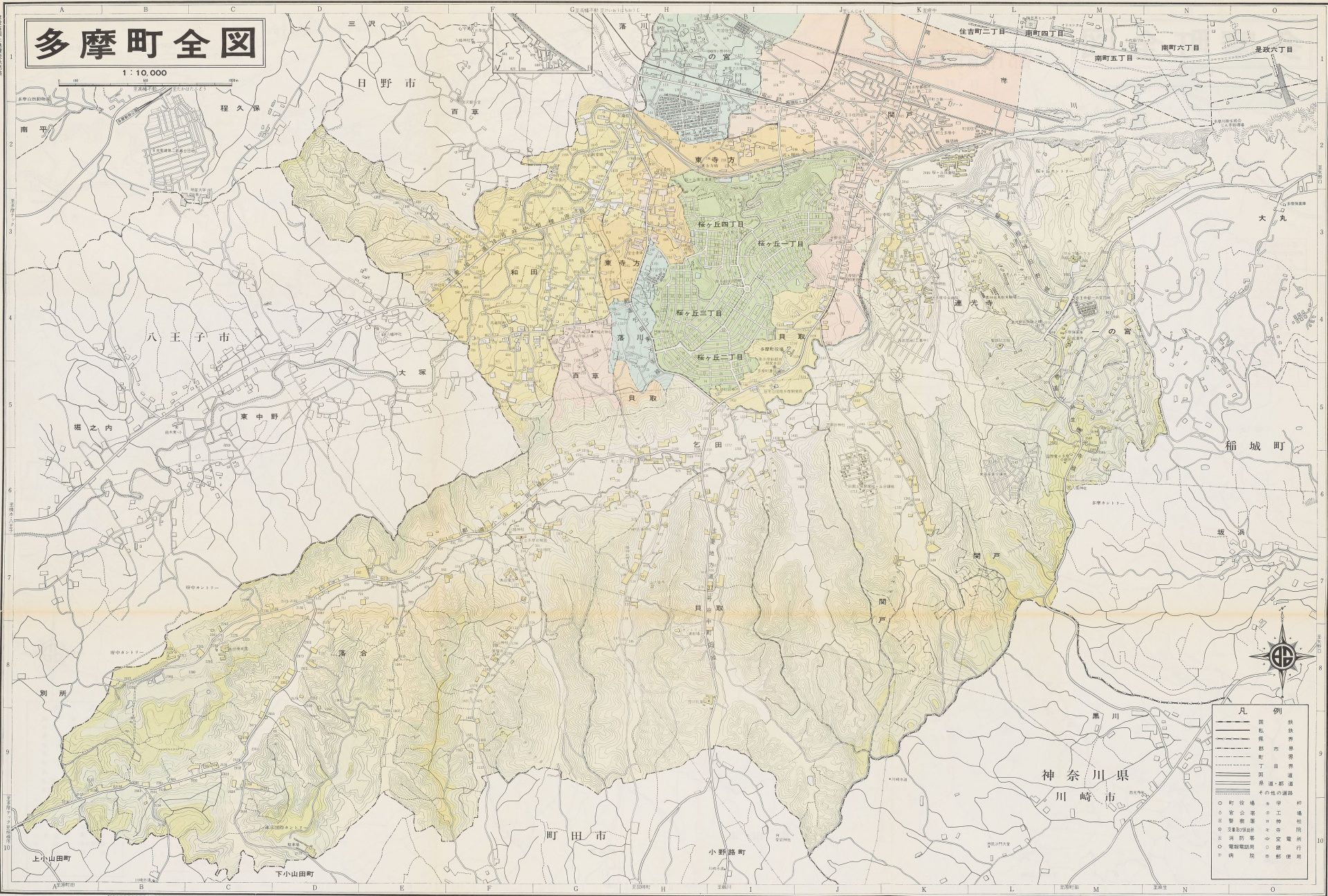 多摩ニュータウンの歴史を追う。古地図から見る街の移り変わり
