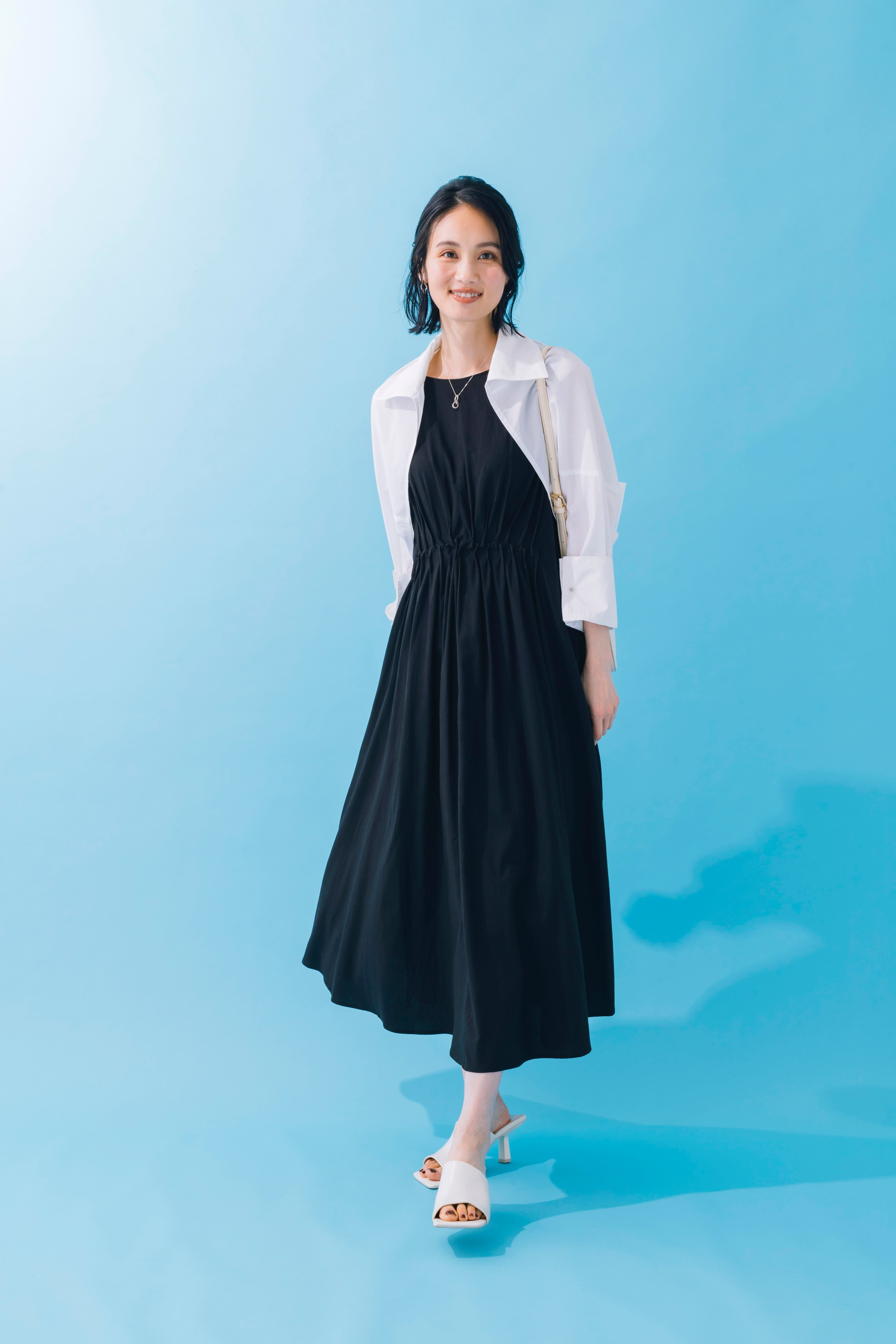 麻混ノースリーブワンピース NS-307 – ATELIER N'S