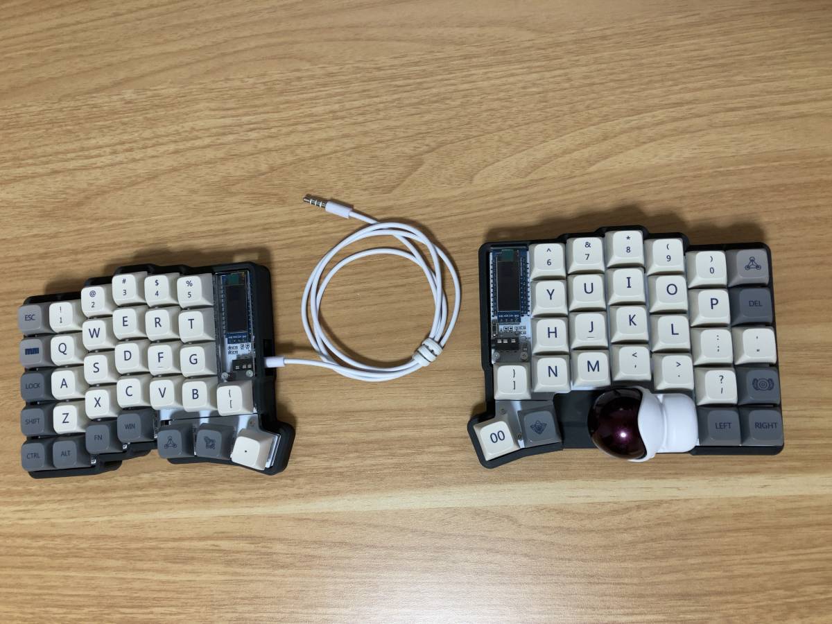 ケース付き Keyball61 組み立て済み 自作キーボード(USBキーボード