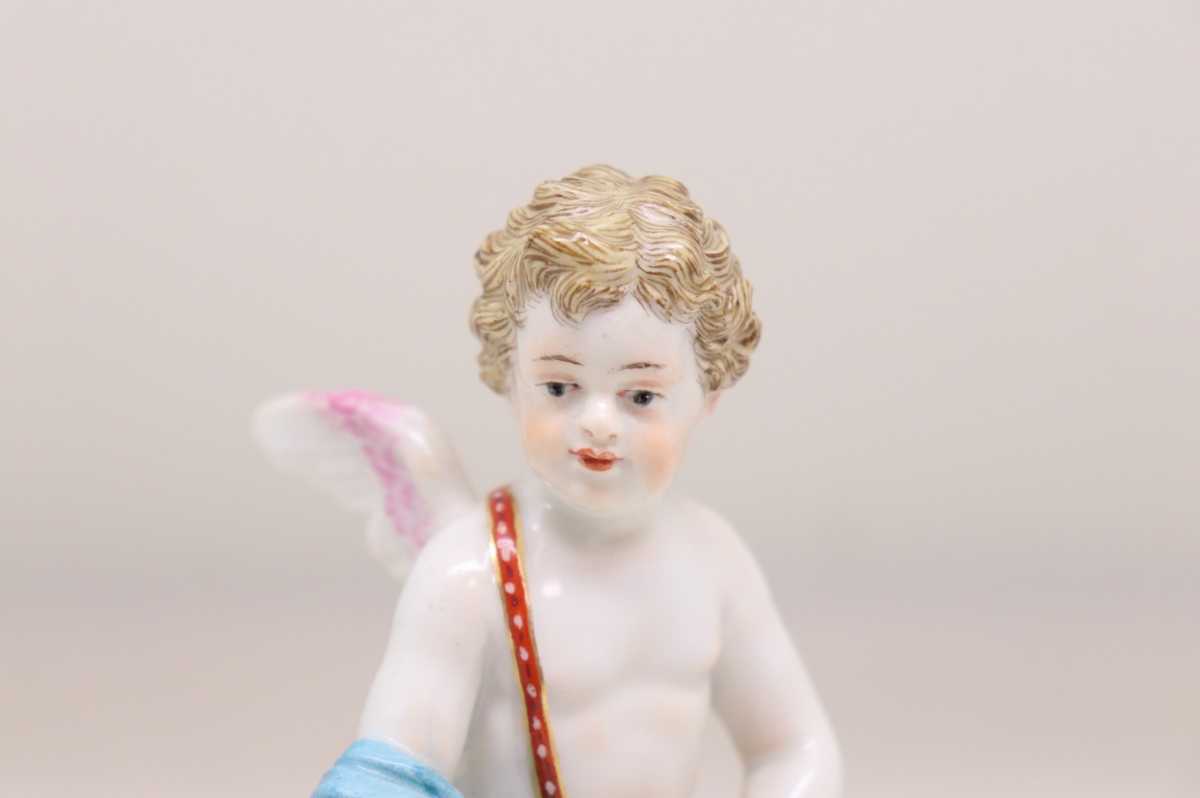 希少 オールドマイセン Meissen 戯言の天使 郵便配達員 フィギュリン