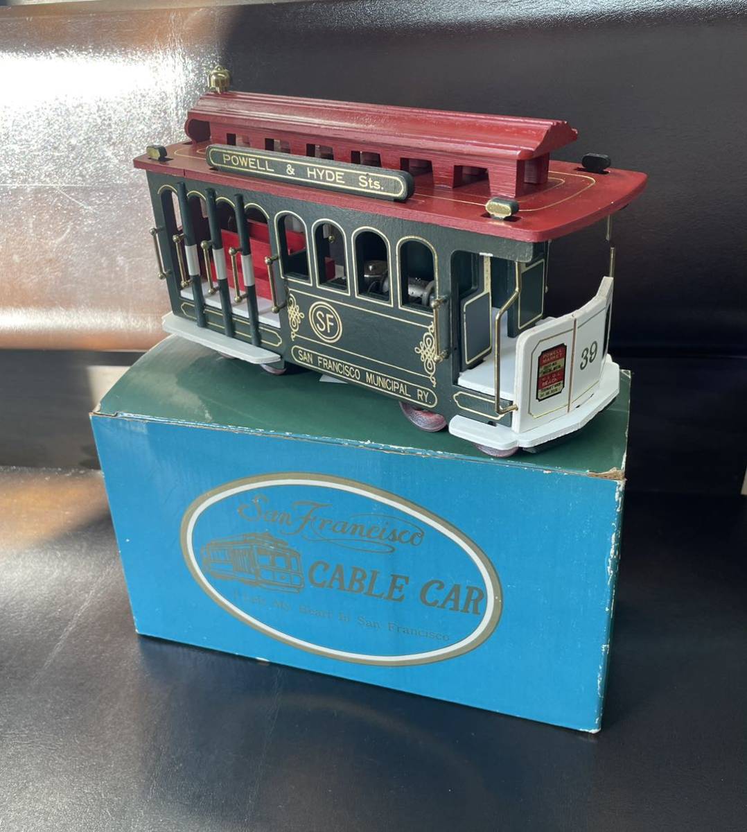 Yahoo!オークション - オルゴール サンフランシスコケーブルカー 木製