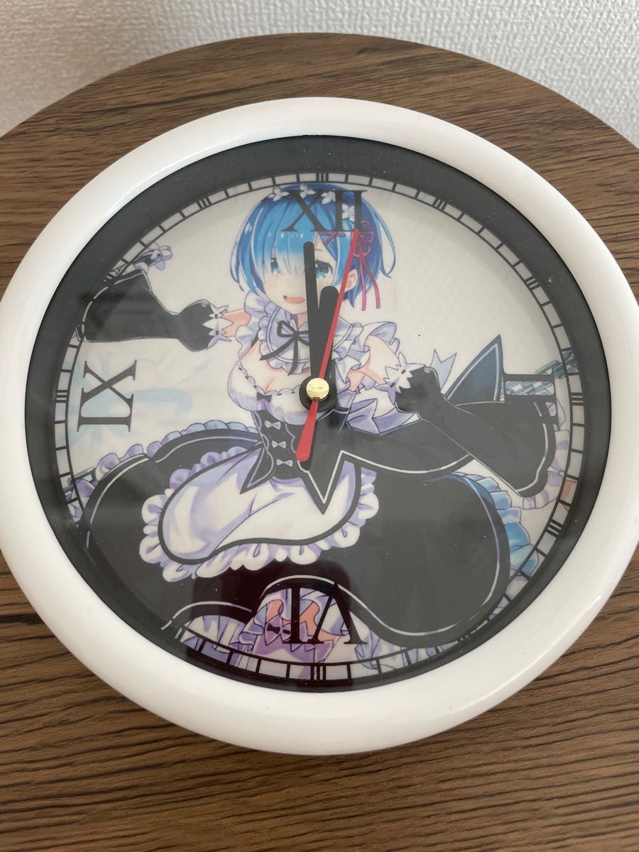 RE ゼロ リゼロ レム ウォールクロック ペンケース 2点セット掛け時計