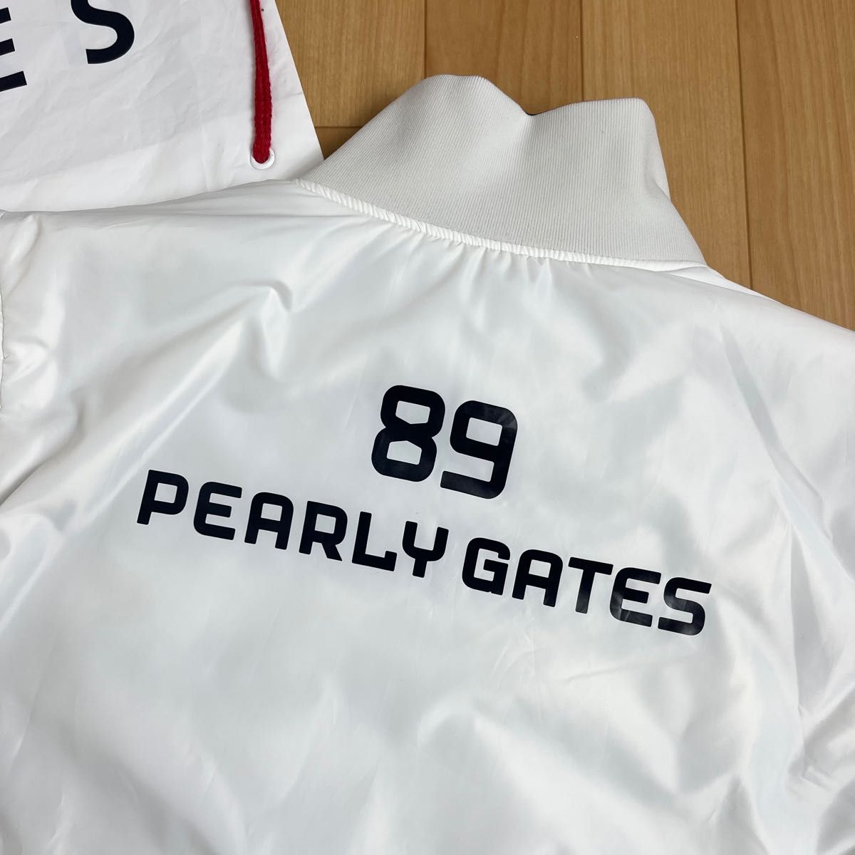 美品 パーリーゲイツ 4WAY 中綿ワッペンリバーシブルブルゾン スニード