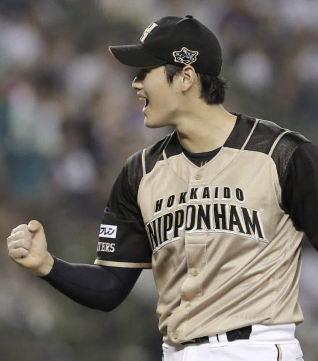 送料無料 即決 北海道日本ハムファイターズ 大谷翔平選手ビジター