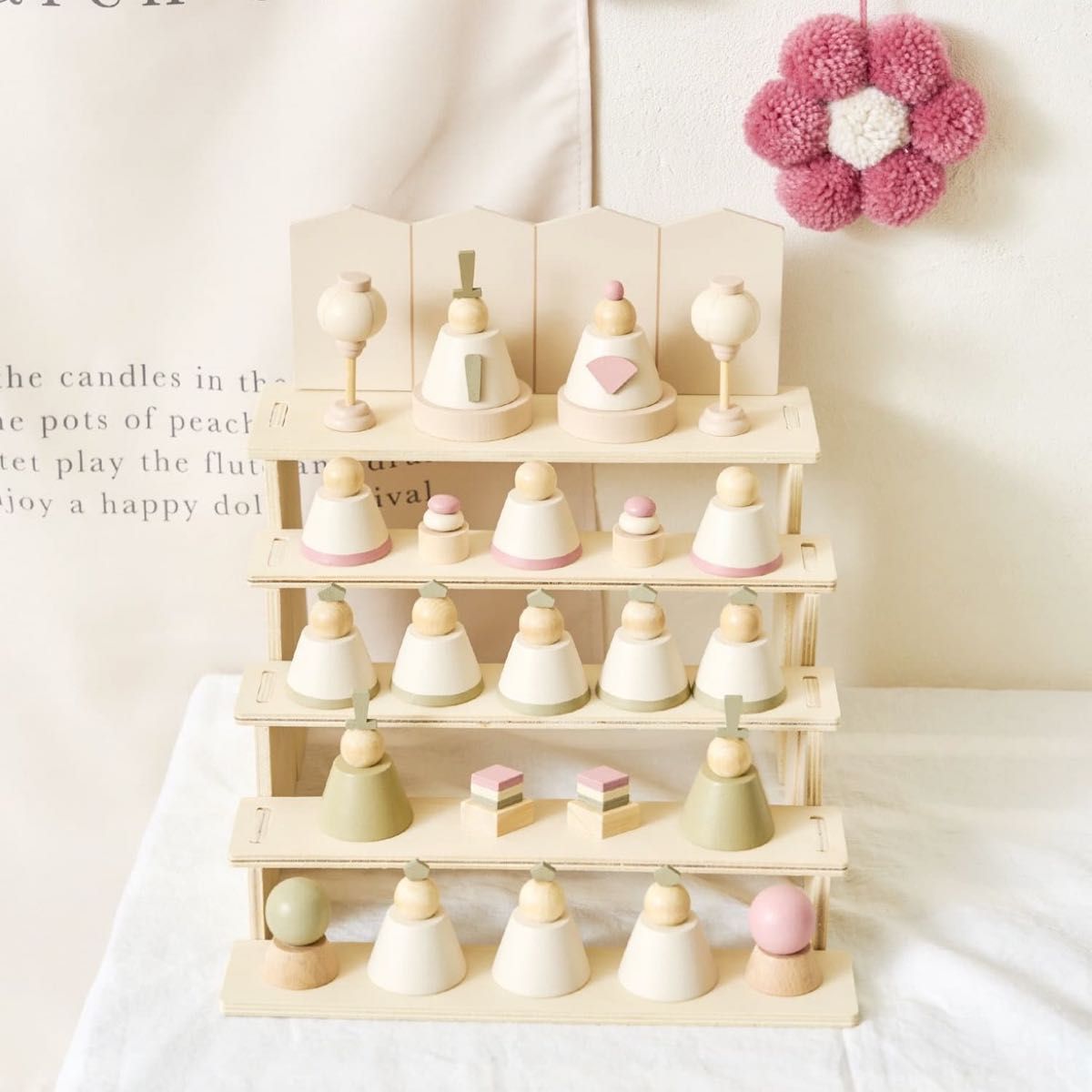 3COINS スリーコインズ WEB限定 ひなまつり ひな祭り 5段ひな人形