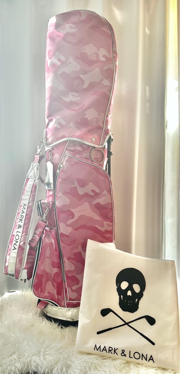 専用】マーク＆ロナ キャディバッグ カモフラ 迷彩 ピンクスタンド式