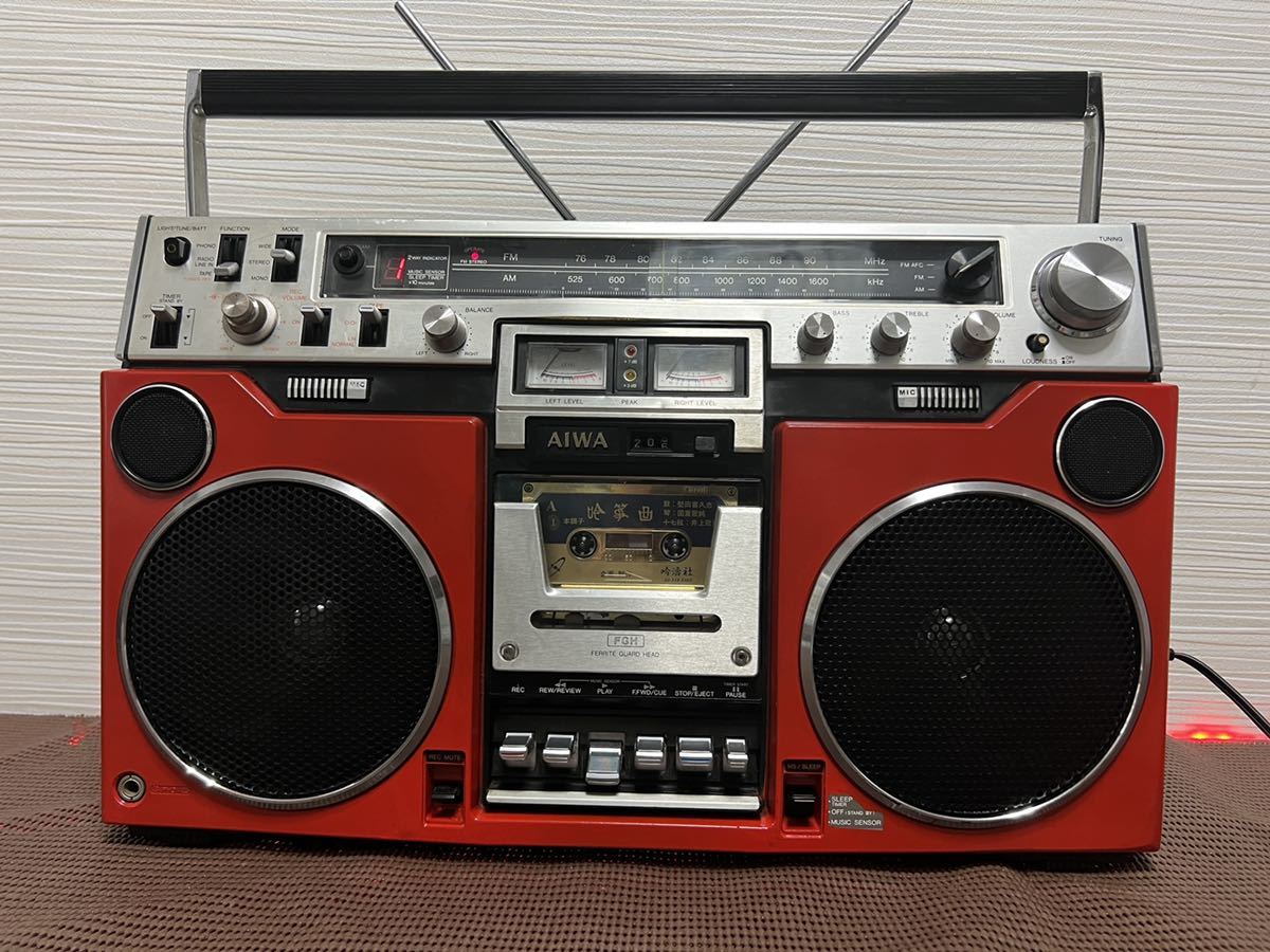 Yahoo!オークション - 昭和レトロカスタムAIWA/アイワ 大型ラジカセ CS