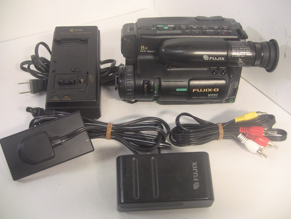 8mmテープ再生できます FUJIX Video8ビデオカメラ M890 ダビングにご