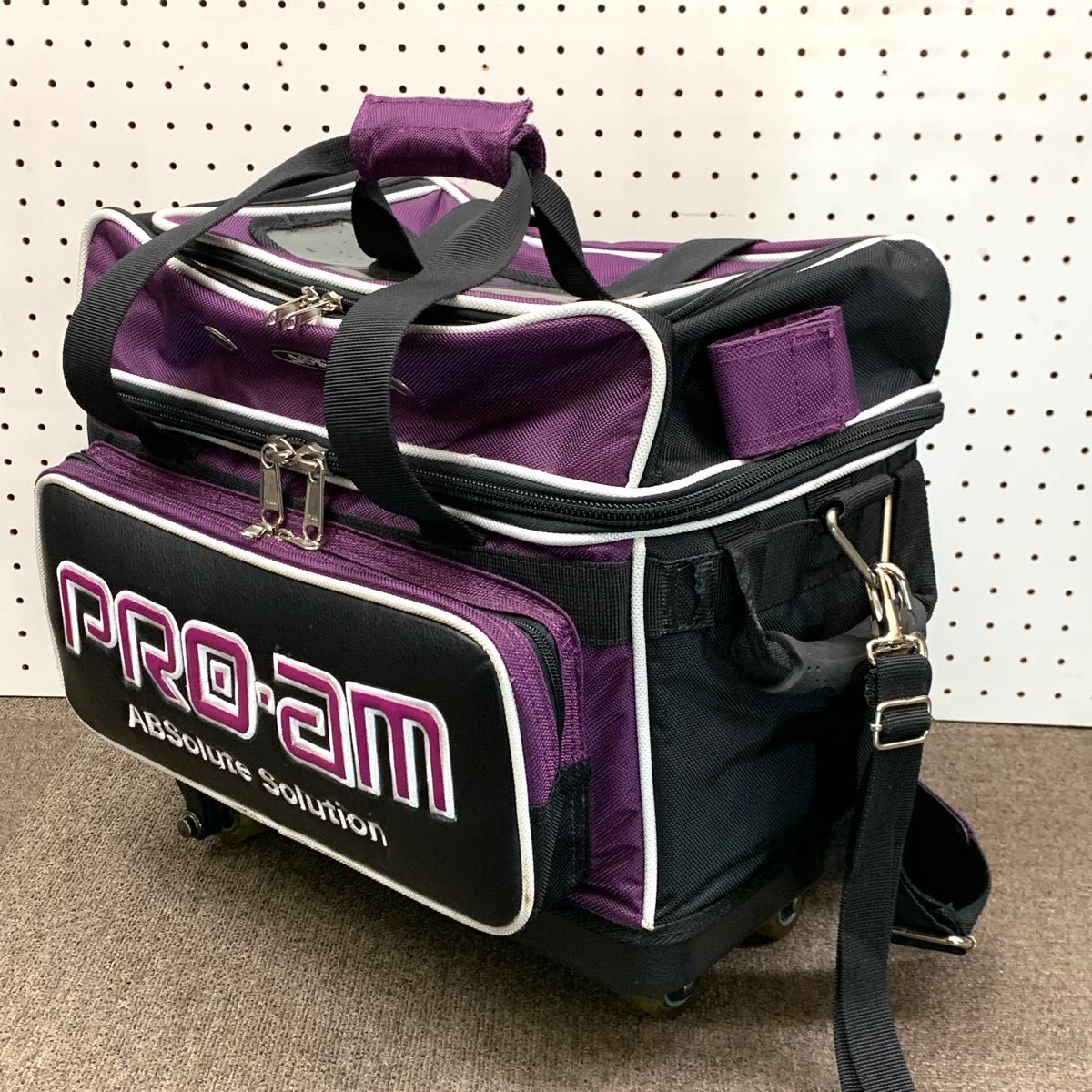 ボウリングバッグ ABS ボール2個用キャスターバッグ/PRO-am/プロアマ