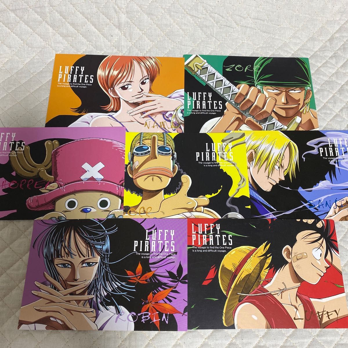 ワンピース ポストカード ルフィ サンジ ゾロ チョッパー ウソップ
