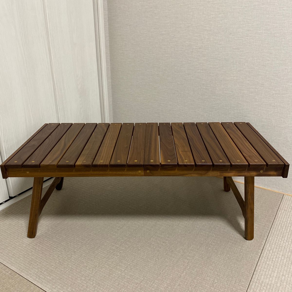 HILLS FIELD 俺のMOKKIN ウォールナット 折りたたみ キャンプテーブル