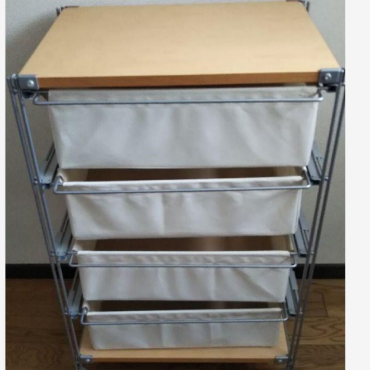 スチールユニット シェルフ帆布バスケットセット 幅56cmタイプ 無印