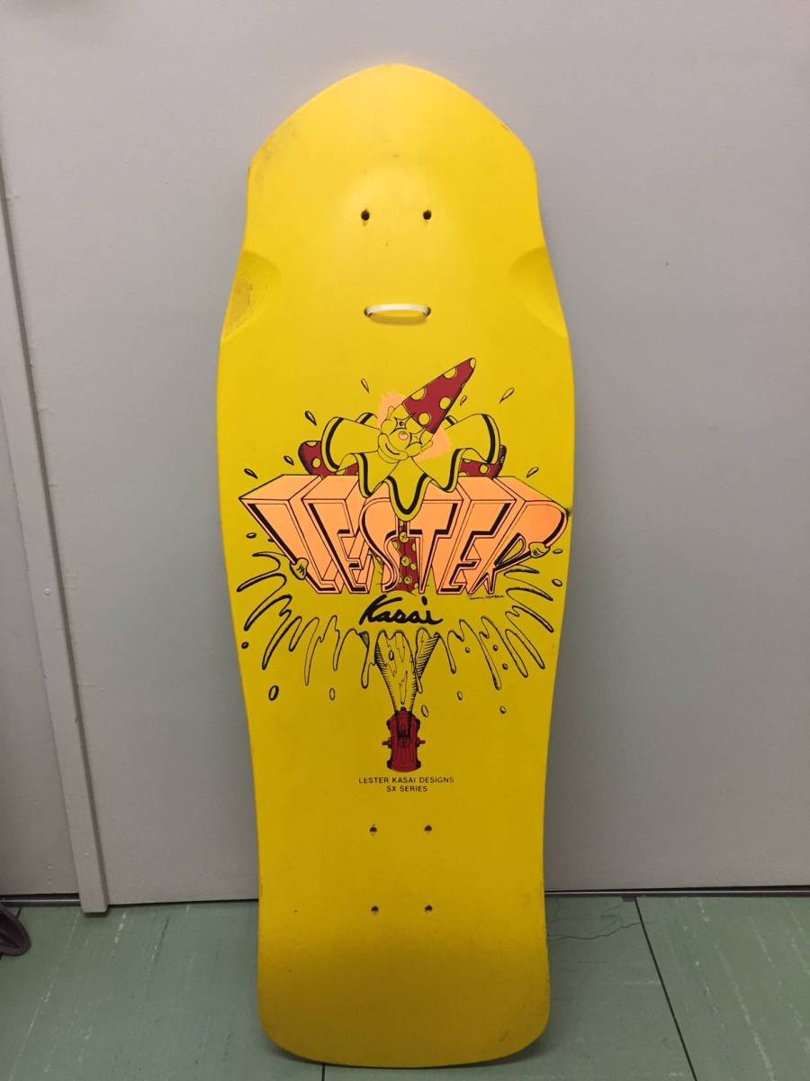 rare!LESTER KASAI DESIGNS SX SERIES 1985 CROWN SKATEBOARDre Star