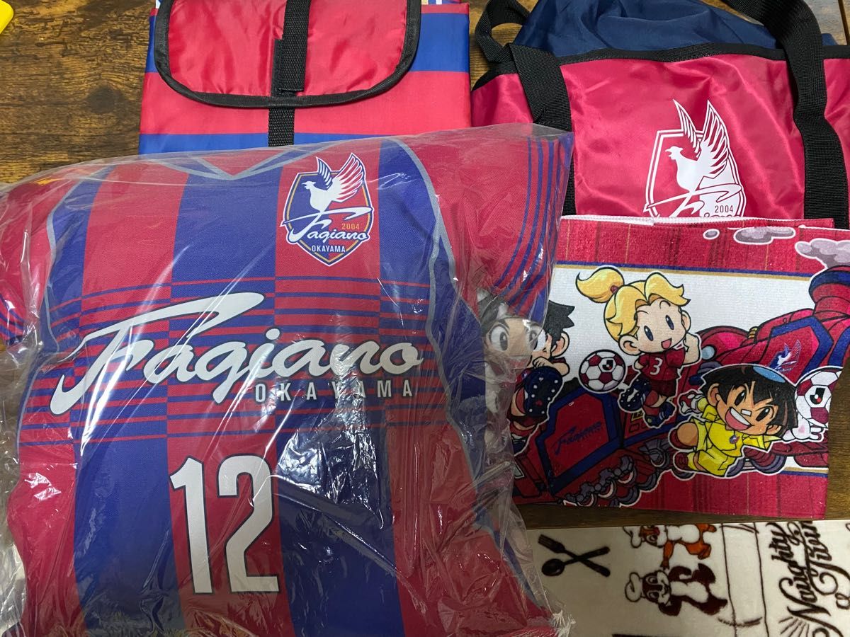 おまけ付き】 ファジアーノ岡山 クッション タオルマフラー エコバッグ