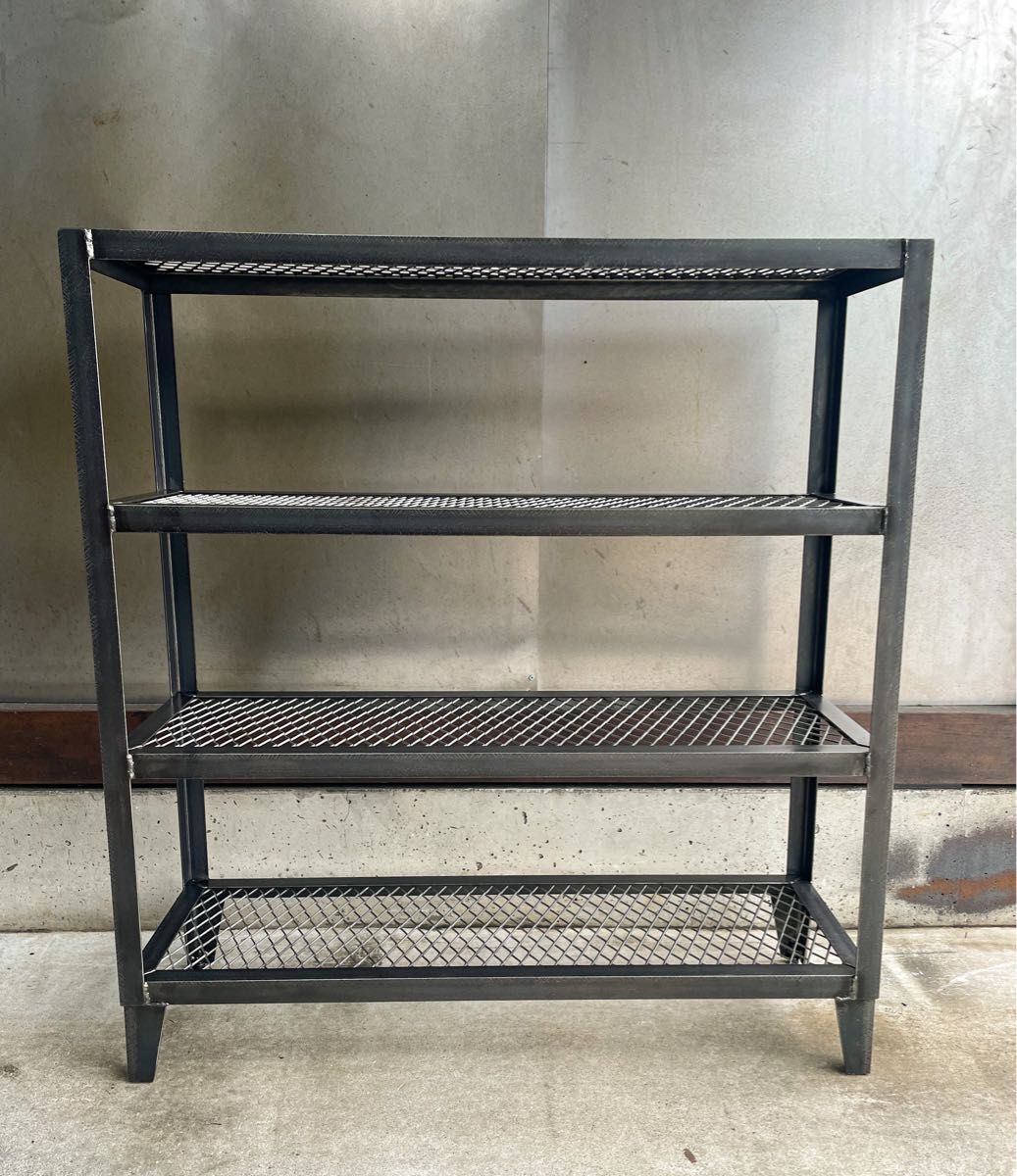 4段仕様］アイアンシューズラック 植物棚 シェルフ ディスプレイラック