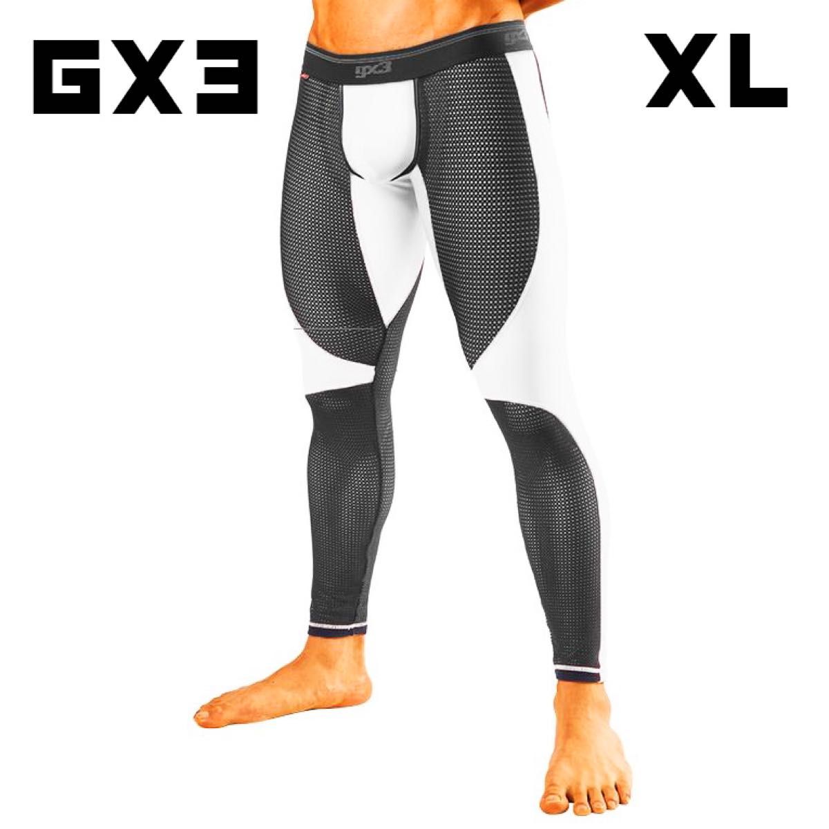 メッシュ+光沢 】GX3 GLOSS NEON メッシュ ロング スパッツ XL/egde