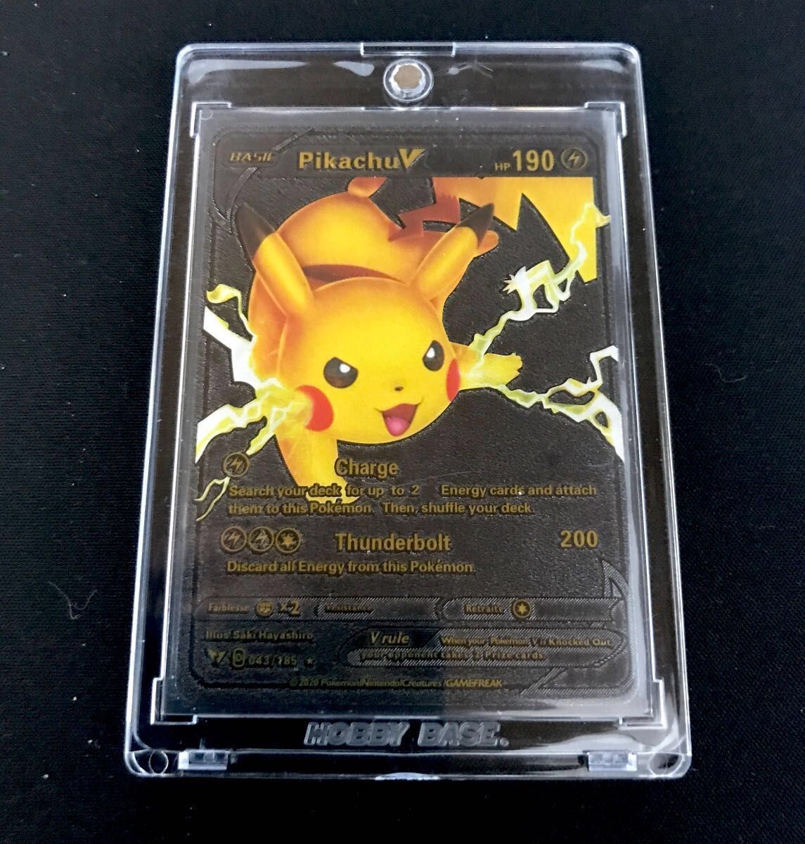 ピカチュウv 英語版 ゴールド・シルバー・ブラックメタリック仕様