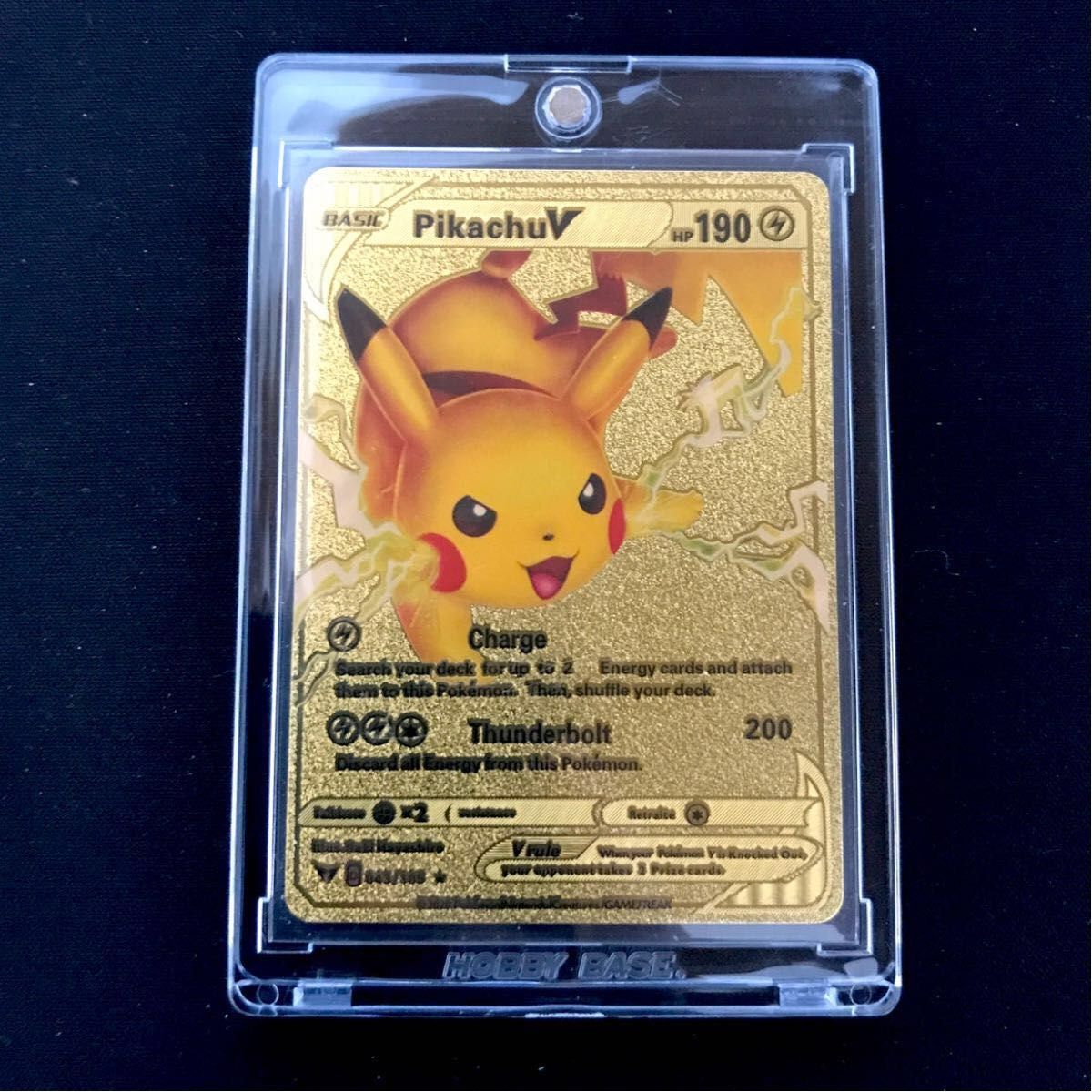 ピカチュウv 英語版 ゴールド・シルバー・ブラックメタリック仕様