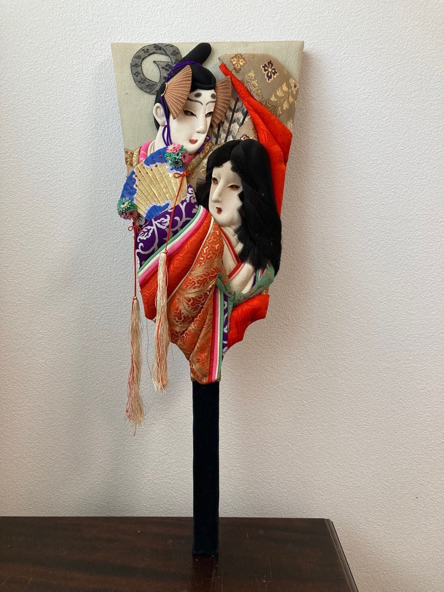 木箱あり》 御羽子板 高級 押絵羽子板 昭和レトロ 民芸品 日本 伝統