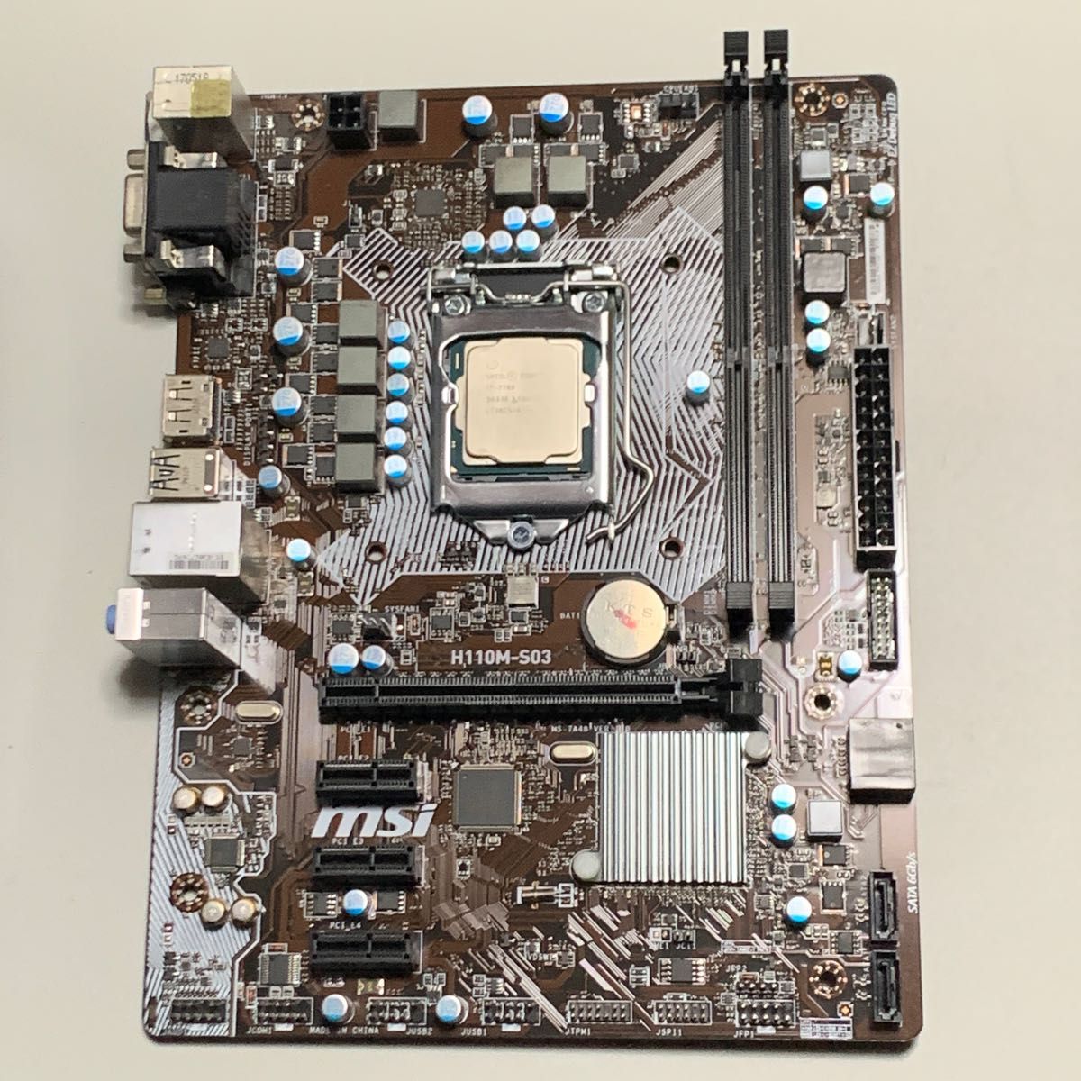 Intel 中古CPU Core i7-7700 マザーボード MSI H110M-S03 付属｜Yahoo