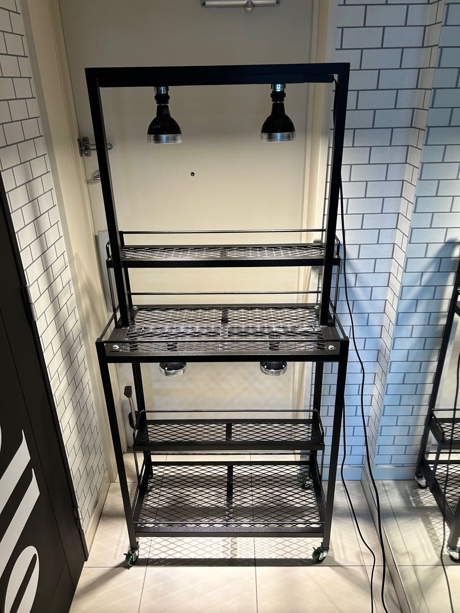 植物棚 アイアン棚 エキスパンドメタル アイアンシェルフ ダクトレール