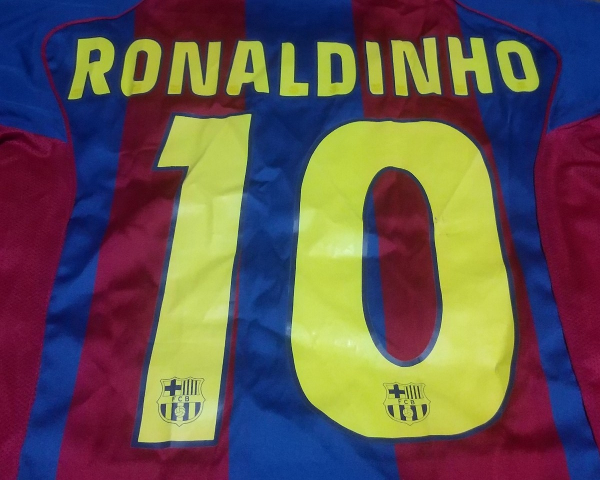 値下交渉 2004-05 ラ・リーガ優勝 FCバルセロナ ロナウジーニョ NIKE