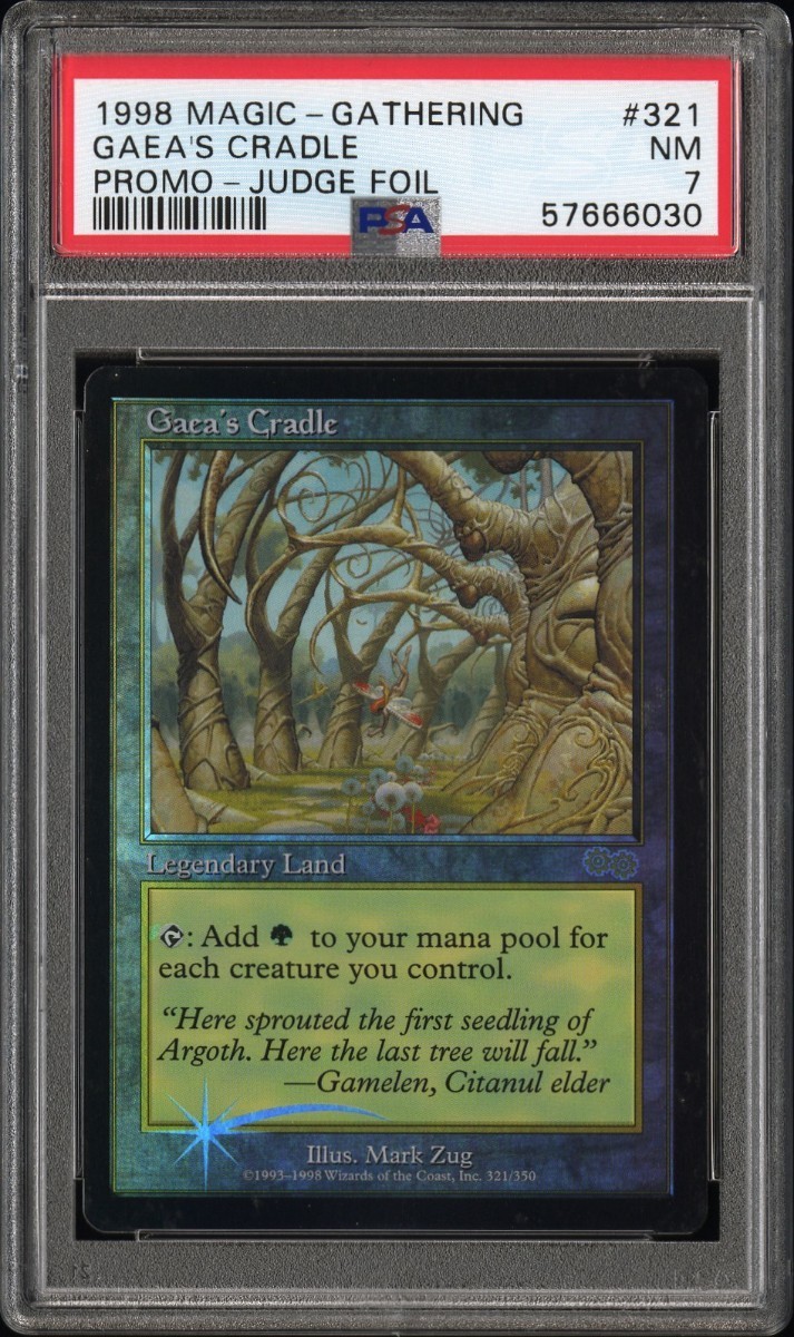 Yahoo!オークション - PSA7 MTG ガイアの揺籃の地 Gaea's Cradle 英語