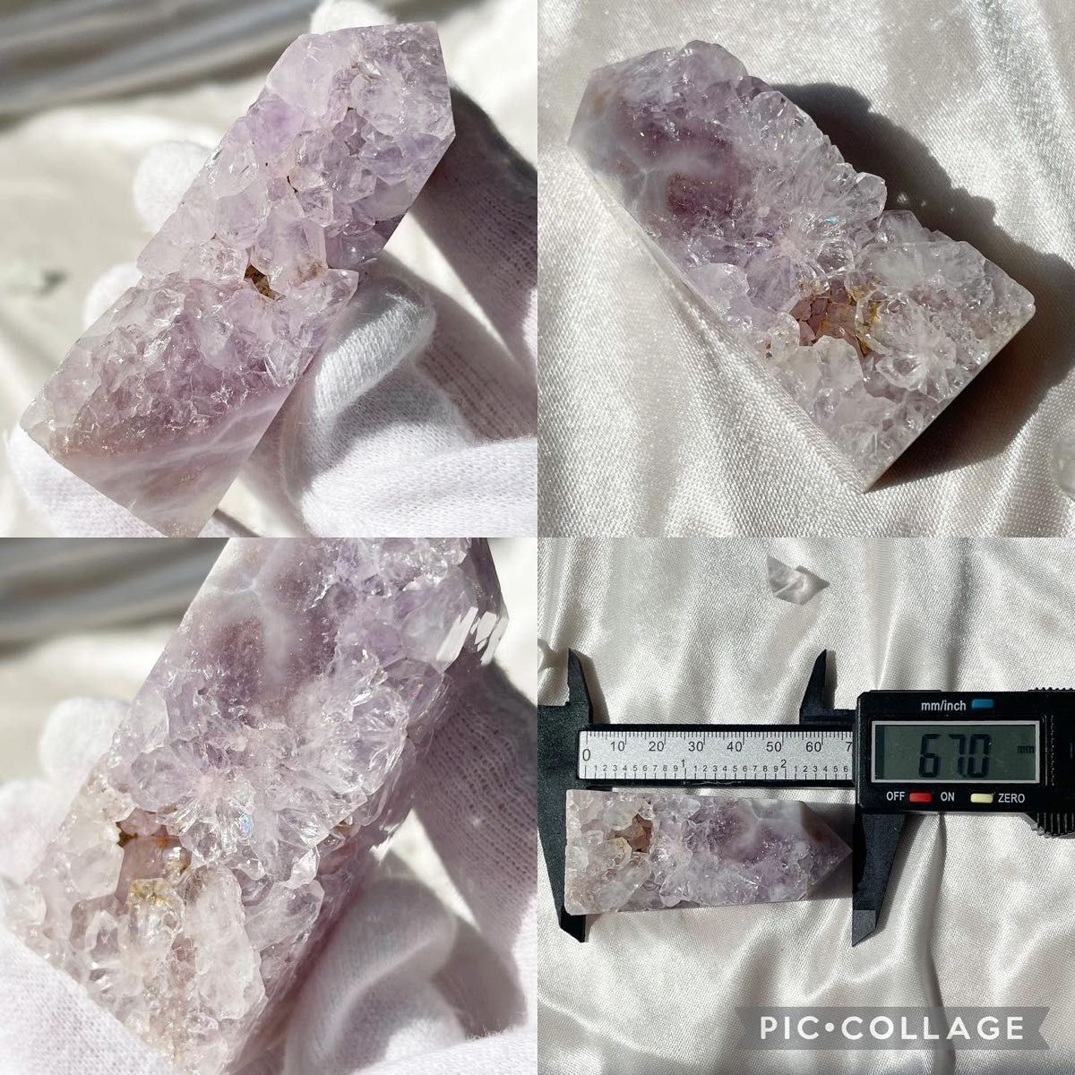 在庫SALE】 アメジスト桜瑪瑙共生タワー 天然石 パワーストーン