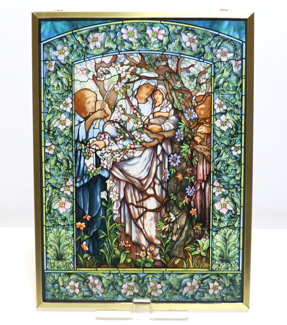 ケルト文様 ヴィンテージ ステンドグラス ケルズの書 キリスト 宗教