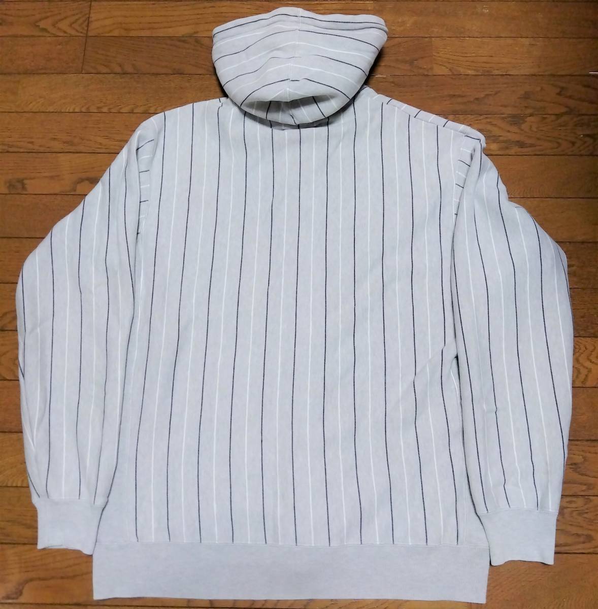 マスターピース MASTERPIECE ストライプスウェットジップパーカー