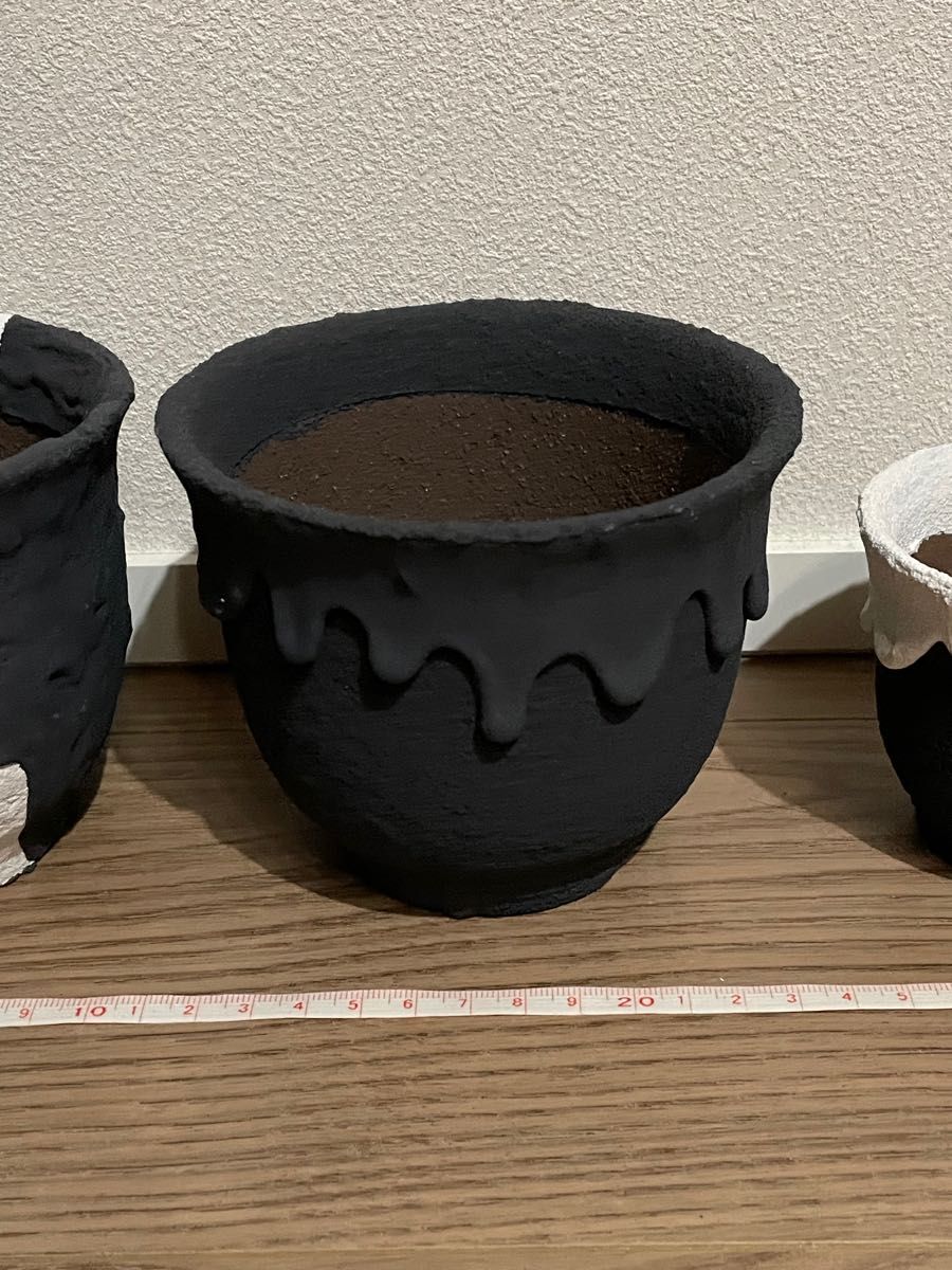 新品未使用 left botanical 植木鉢 3個セット レフトボタニカル 垂れ