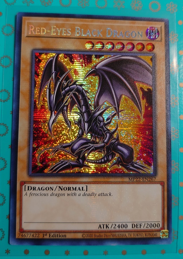 遊戯王 英語版 1st 真紅眼の黒竜 プリズマティックシークレットレア