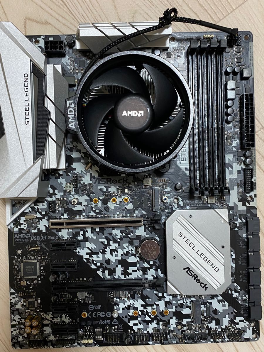 CPU マザボセット】ASRock B450 Steel Legend/AM4/ryzen7 3700x 8C/16T