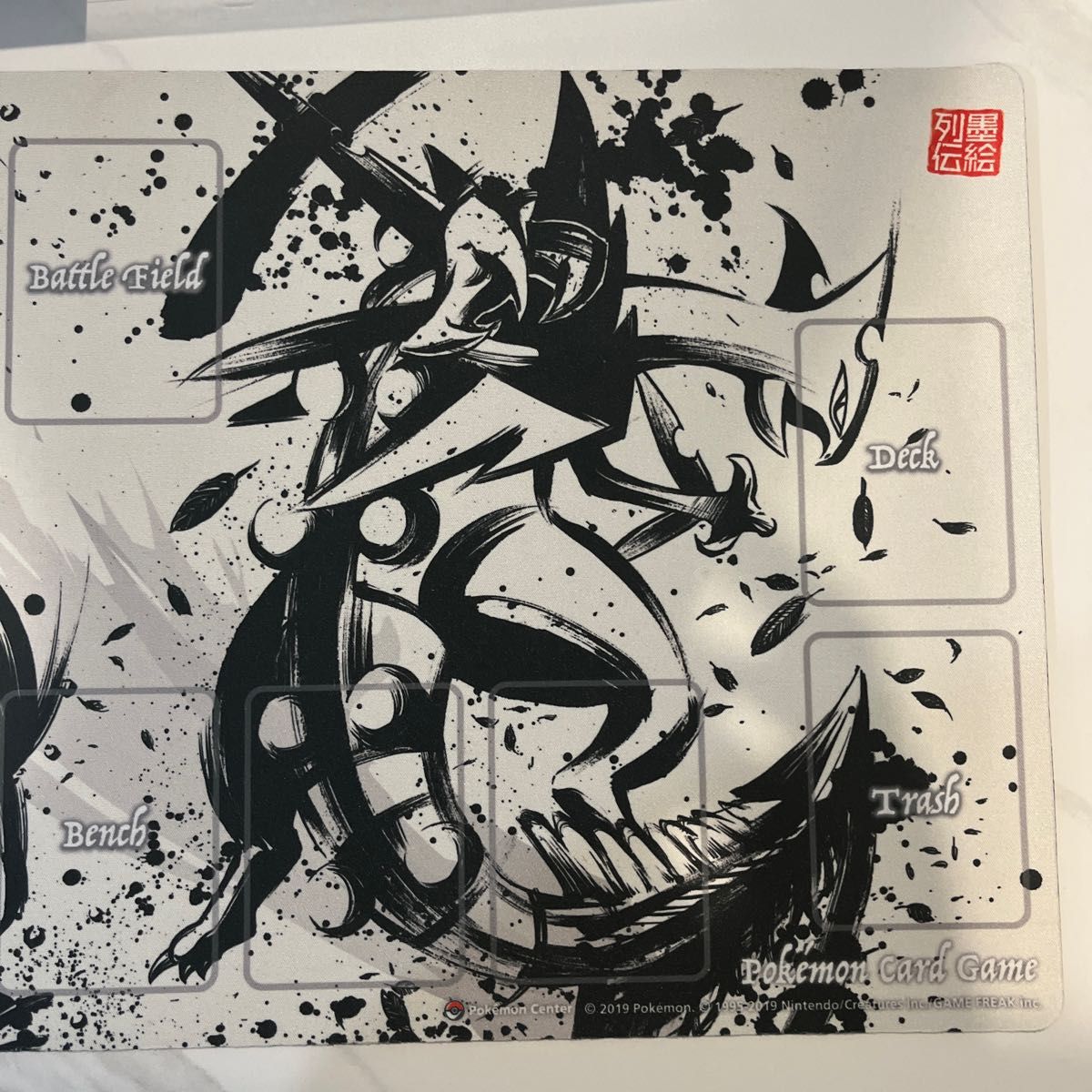 ポケモンカードゲーム ラバープレイマット 墨絵列伝 ゲッコウガ＆メガ