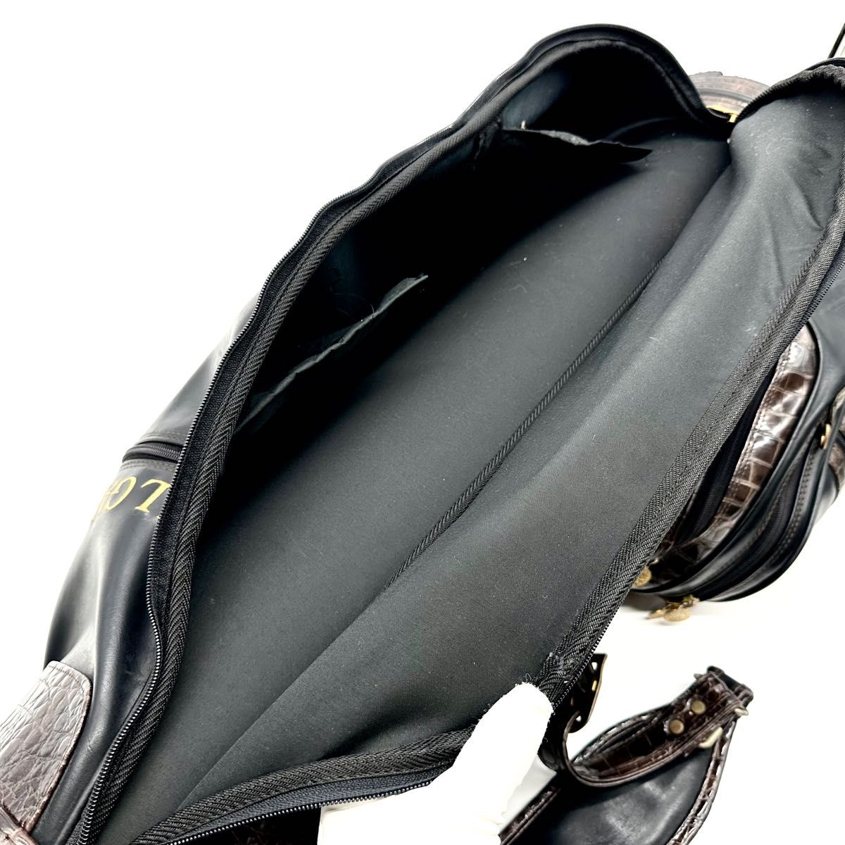 極美品】ブルガリ BVLGARI ゴルフバッグ キャディバッグ クロコダイル