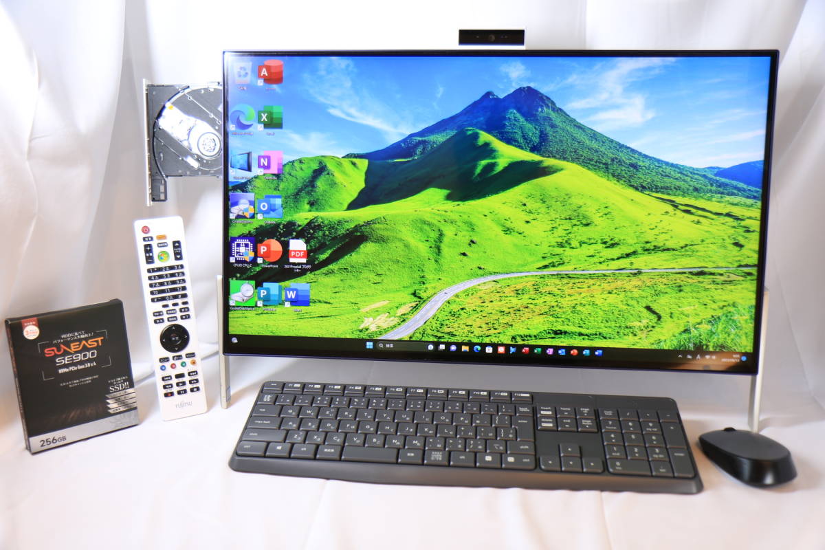 FH56/B1☆Core i3-7100☆23.8型☆W録画☆SSD+HDD FMV-ESPRIMO 富士通