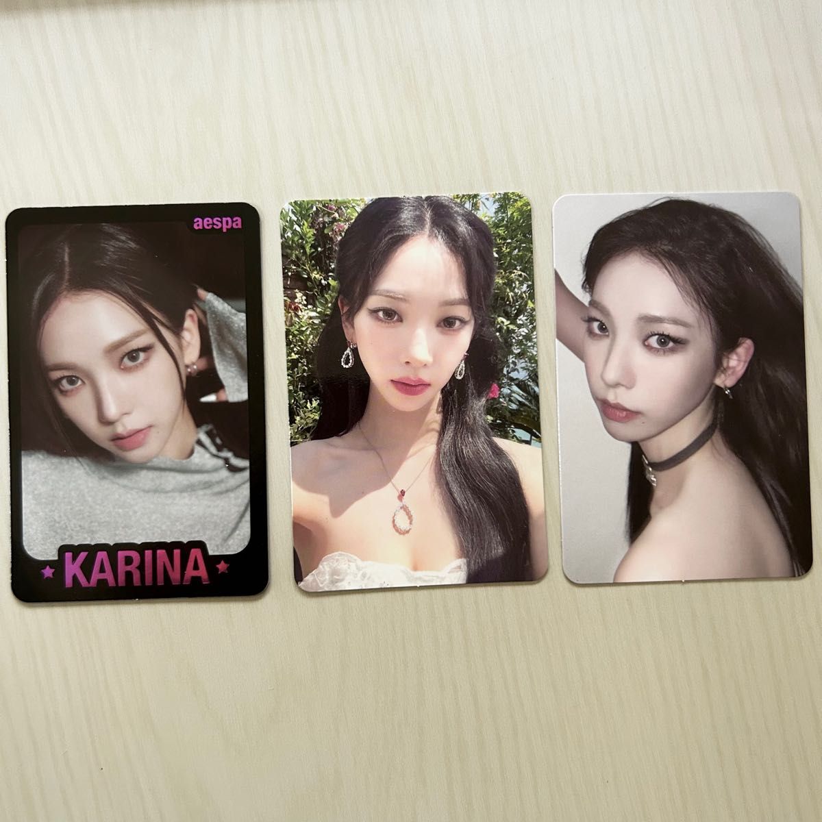 aespa エスパ カリナ MD B ver ラントレ トレカ セット コンプ spicy