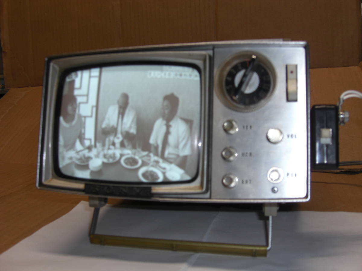 ソニー SONY ポータブル白黒テレビ TV 【5-202】整備動作品 取扱説明書