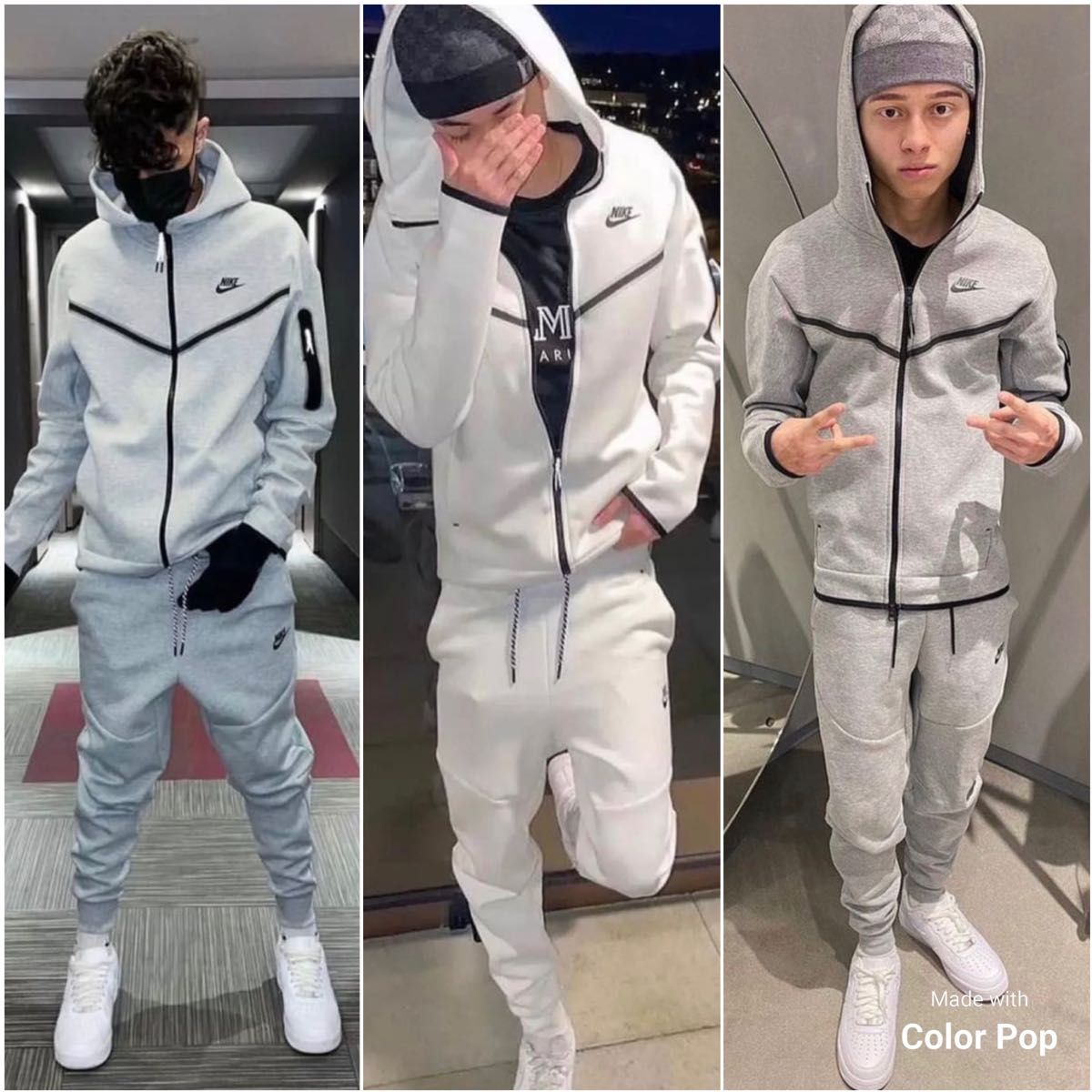 ナイキ メンズS 現行テックフリース セットアップ グレー 灰色｜Yahoo