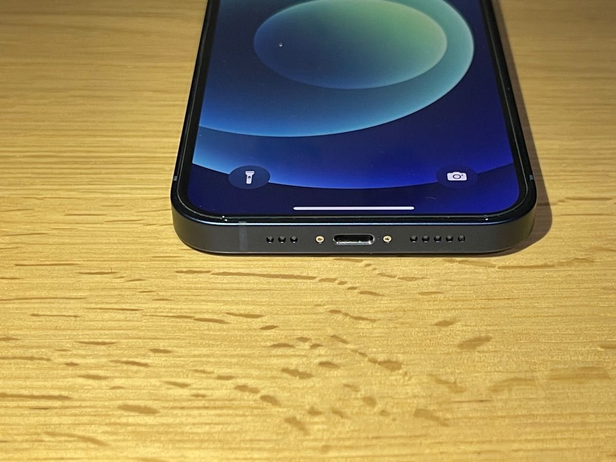 Apple iPhone 12 ブルー 64GB SIMフリー バッテリー100% 美品 スマホ