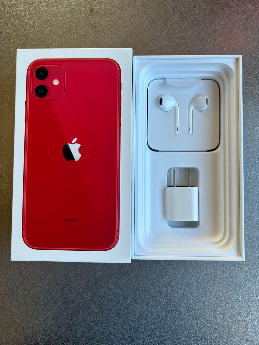 美品】iPhone 11 RED 64 GB SIMロック解除済み 付属品新品未使用 iFace