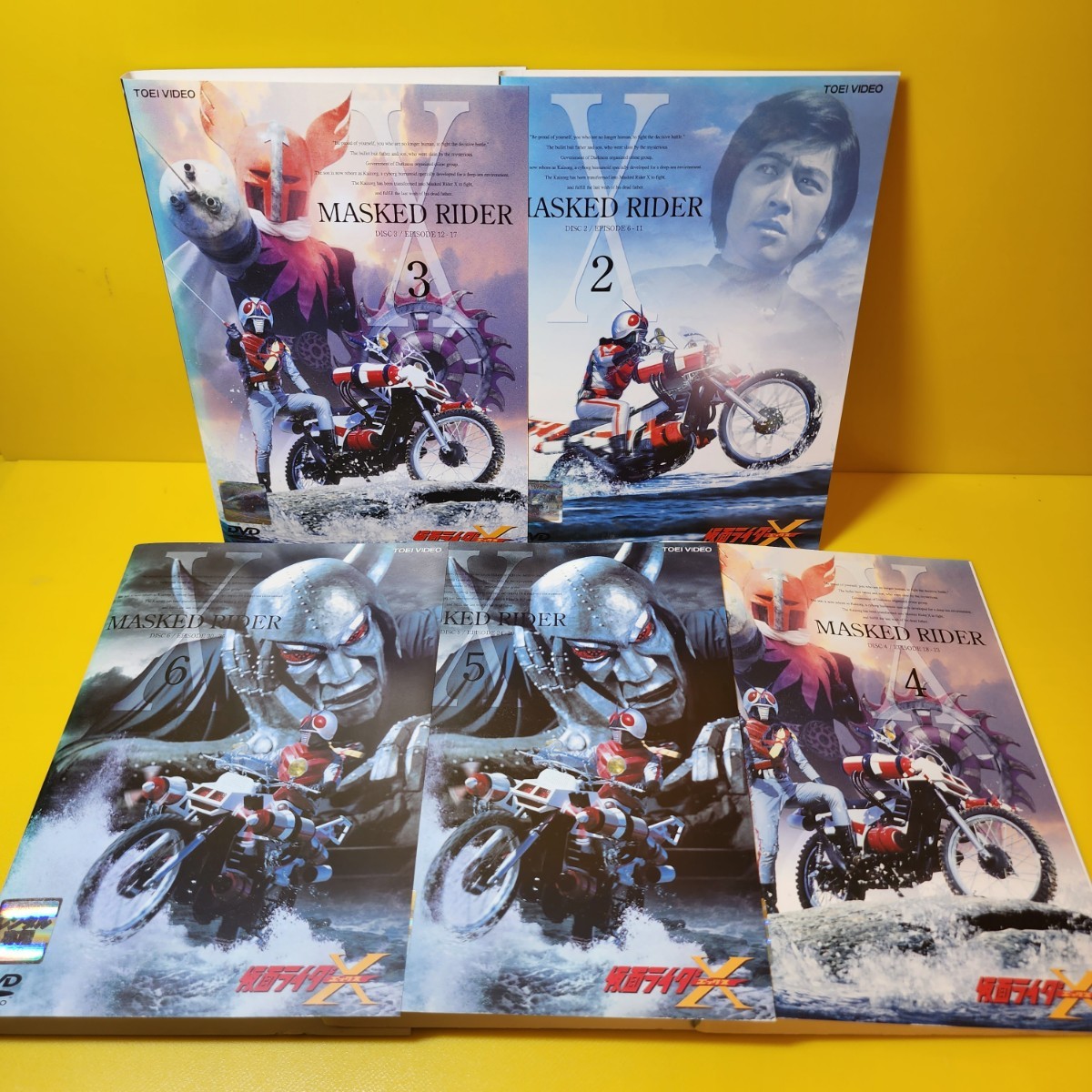 新品ケース交換済み「仮面ライダーX」DVD全6巻｜Yahoo!フリマ（旧