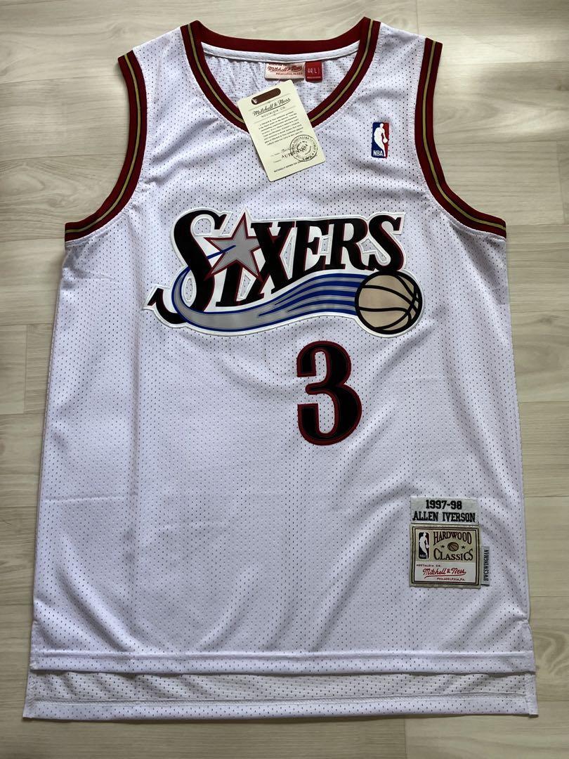 美品 NBA 76ers IVERSON #3 アレン・アイバーソン セブンティ