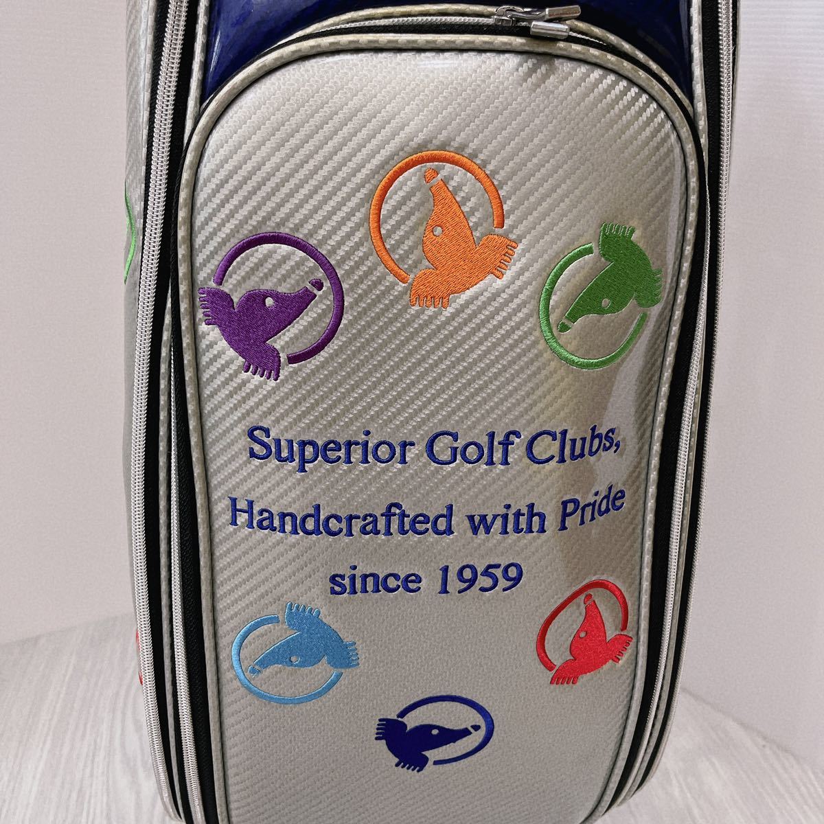 希少品 HONMA ホンマゴルフ キャディバッグ ゴルフバッグ モグラ刺繍